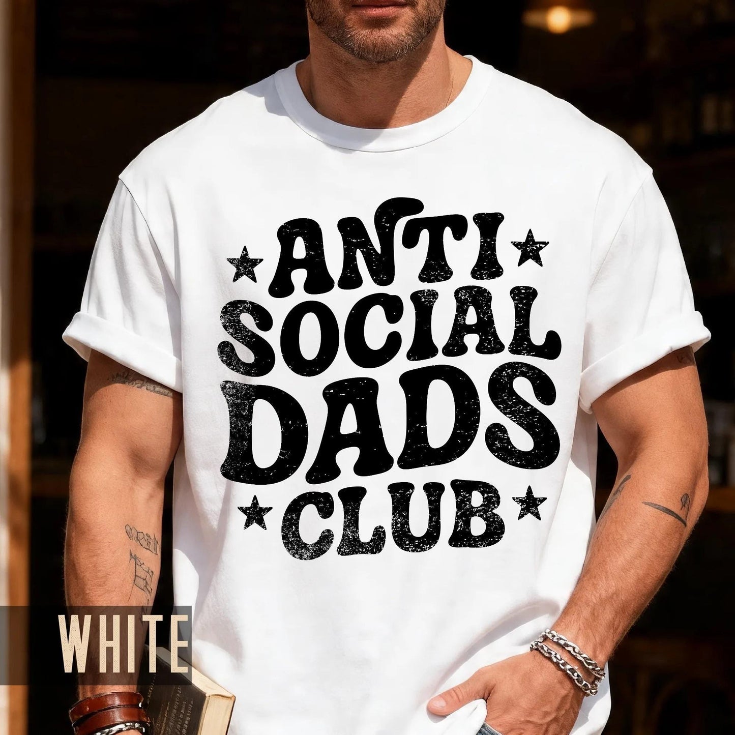 Anti Social Dads Club Shirt: New Dad Gift, Funny Father's Day Tee