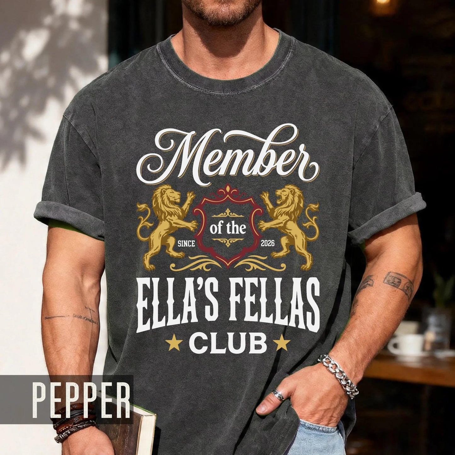 Custom Members of The Ellas Fellas Club Shirt, Retro Western Country Concert Tee