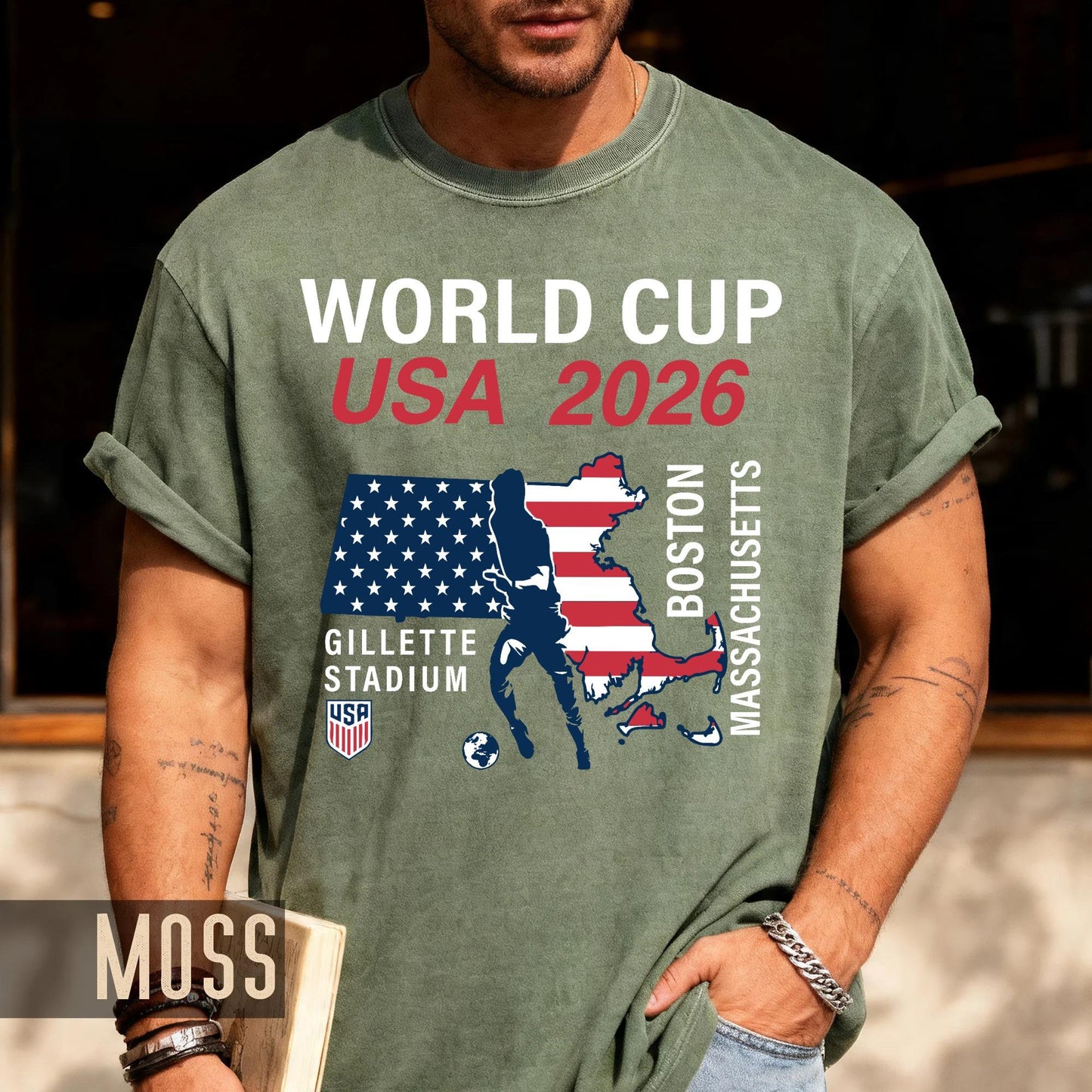 Boston World Cup USA 2026 Soccer Shirt, Gillette Stadium Massachusetts Football Tee, Boston Host City Soccer Fan Top