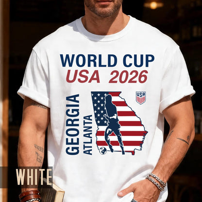 Atlanta World Cup USA 2026 Soccer Shirt, Georgia Football Host City Tee
