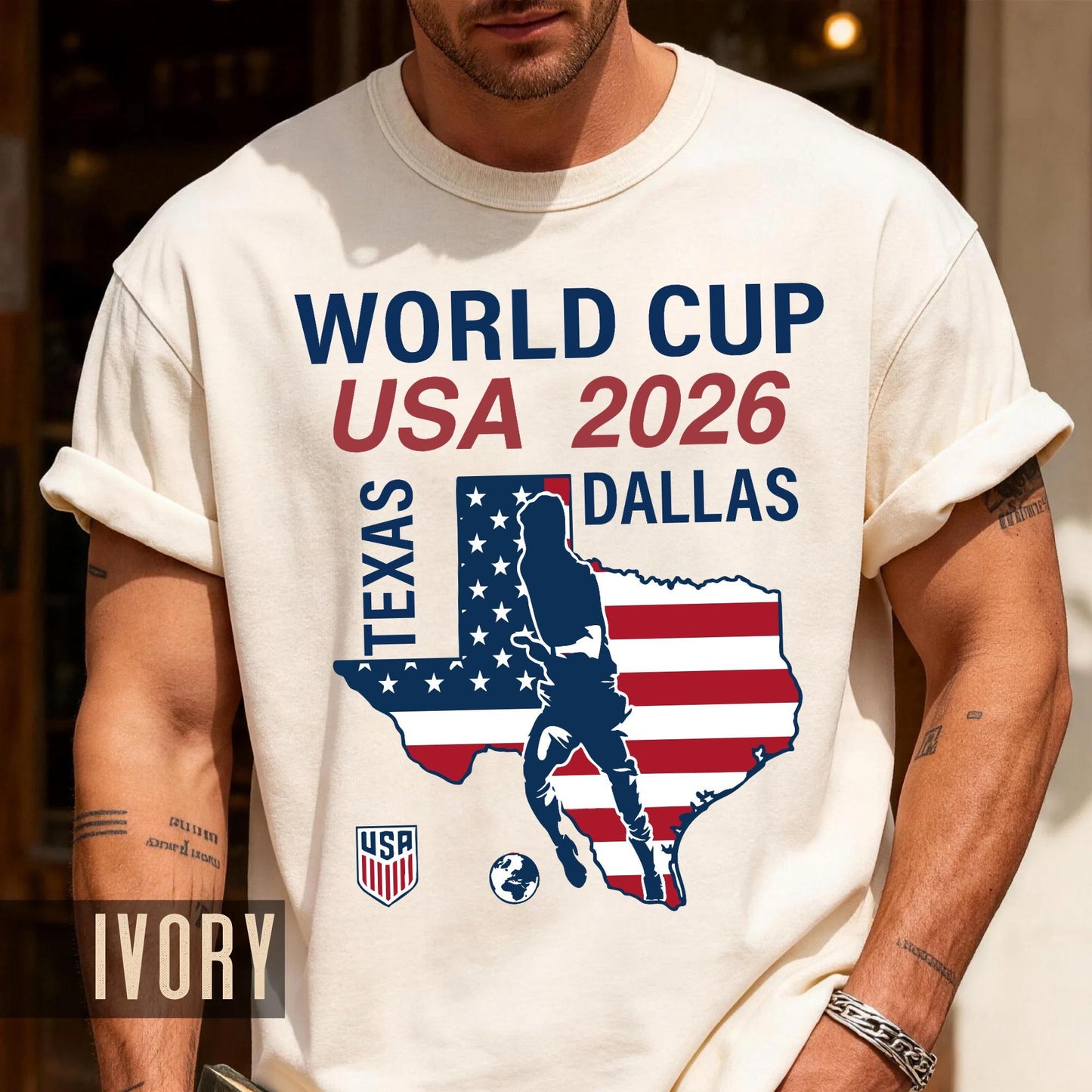 World Cup USA 2026 Dallas Texas Shirt, Host City Souvenir Commemorative Apparel