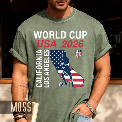 California Los Angeles Map World Cup USA 2026 Shirt, Fan Gear Souvenir Tee