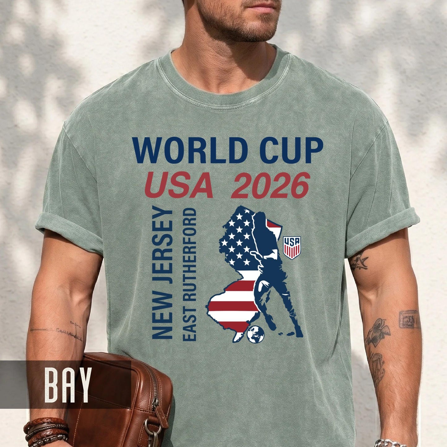 New Jersey East Rutherford Map World Cup USA 2026 Shirt, Soccer Fan Apparel Tee