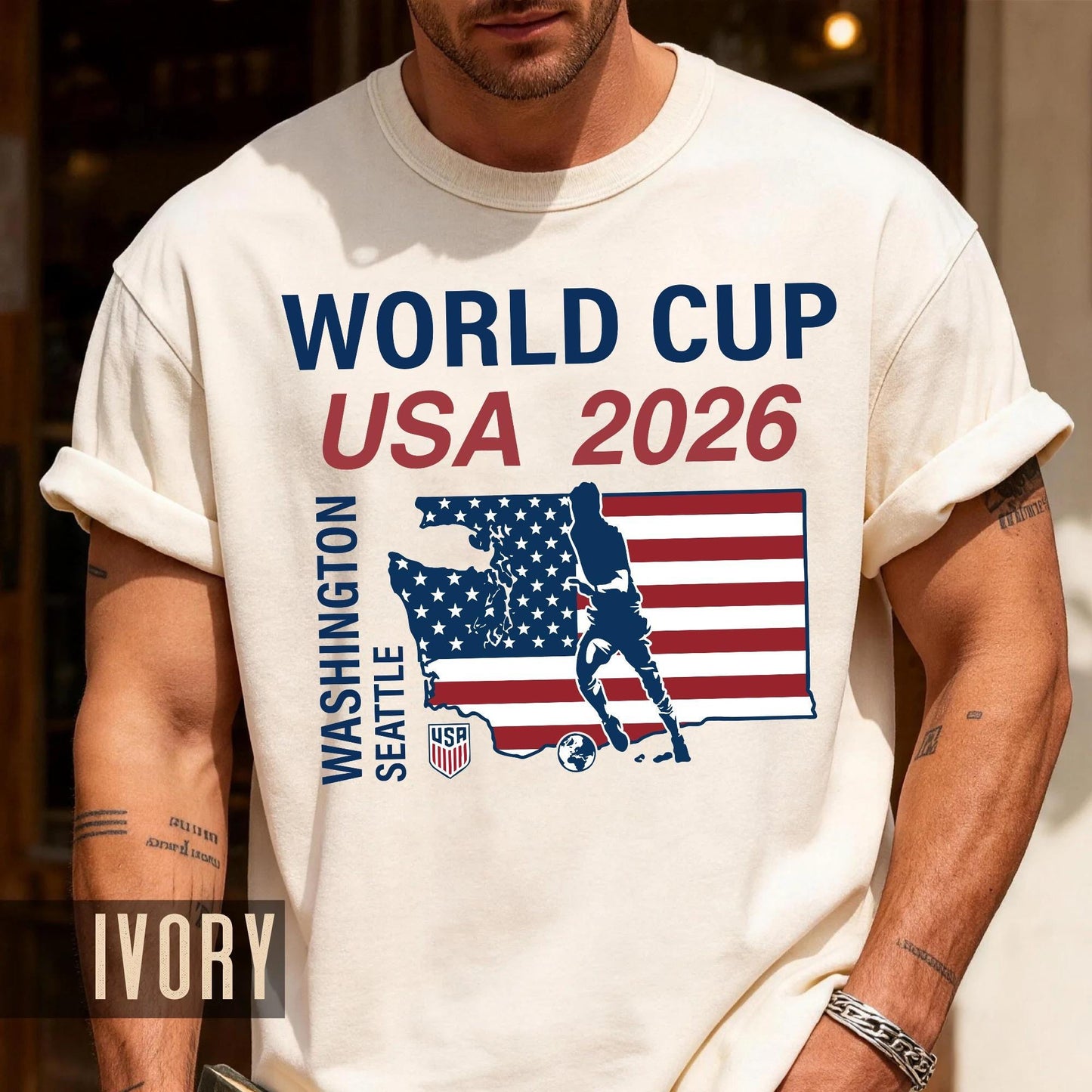 Seattle Washington Map World Cup USA 2026 Shirt, Soccer Fan Gear Host City Souvenir