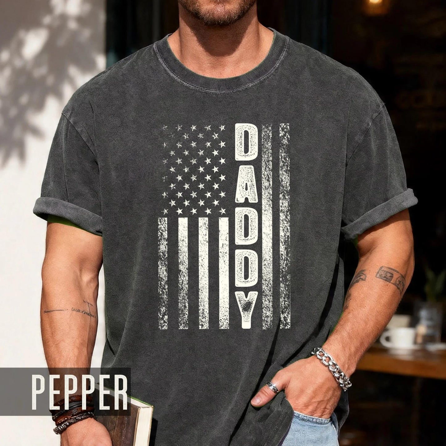 Daddy American Flag T-Shirt