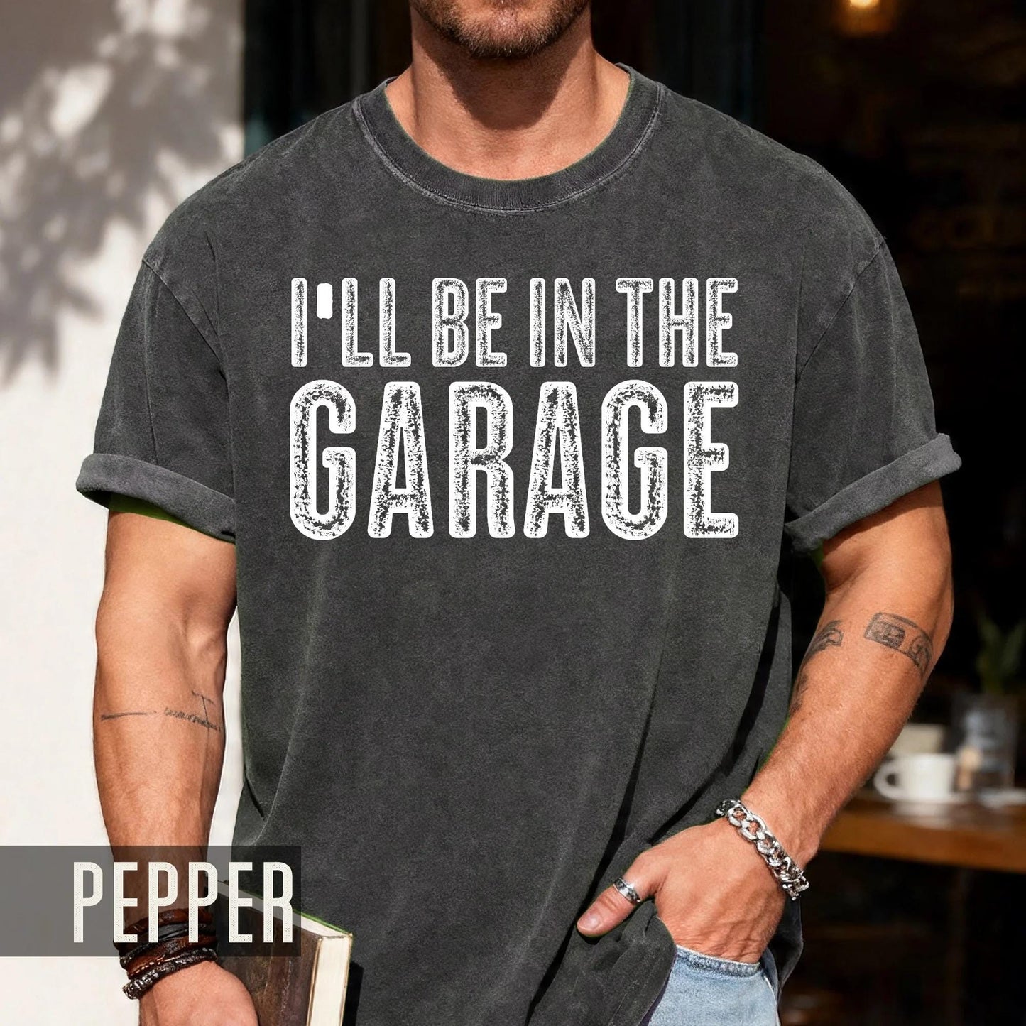 Funny Garage T-Shirt: Mechanic Dad Gift