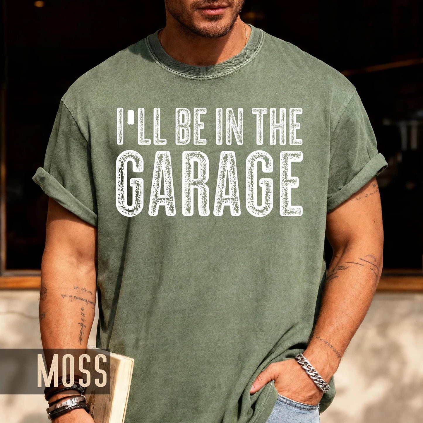 Funny Garage T-Shirt: Mechanic Dad Gift