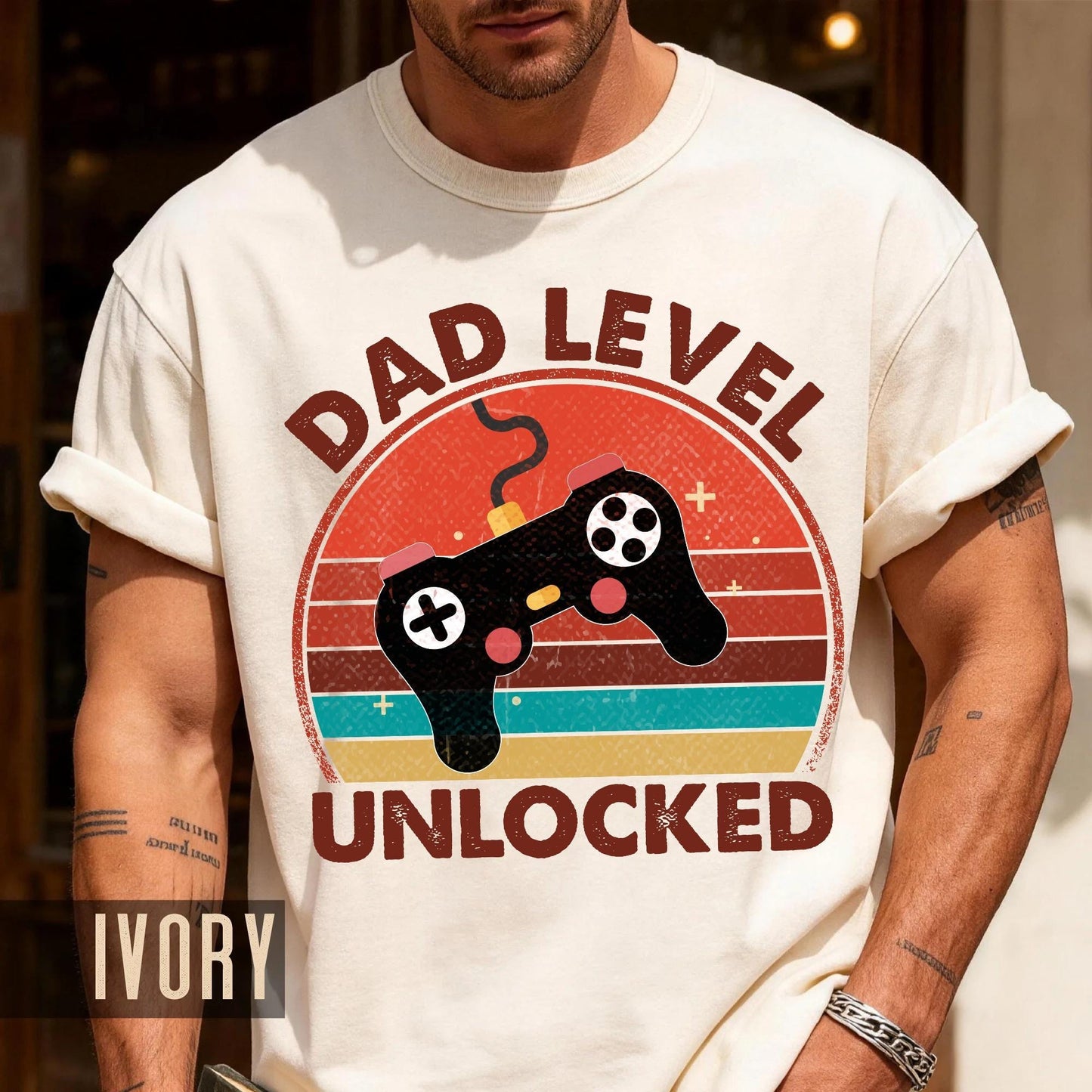 Dad Level Unlocked Shirt: New Gamer Dad T-Shirt
