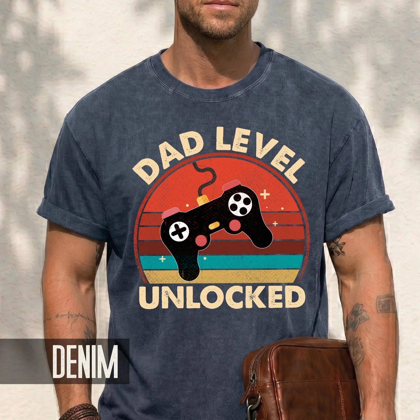 Dad Level Unlocked Shirt: New Gamer Dad T-Shirt