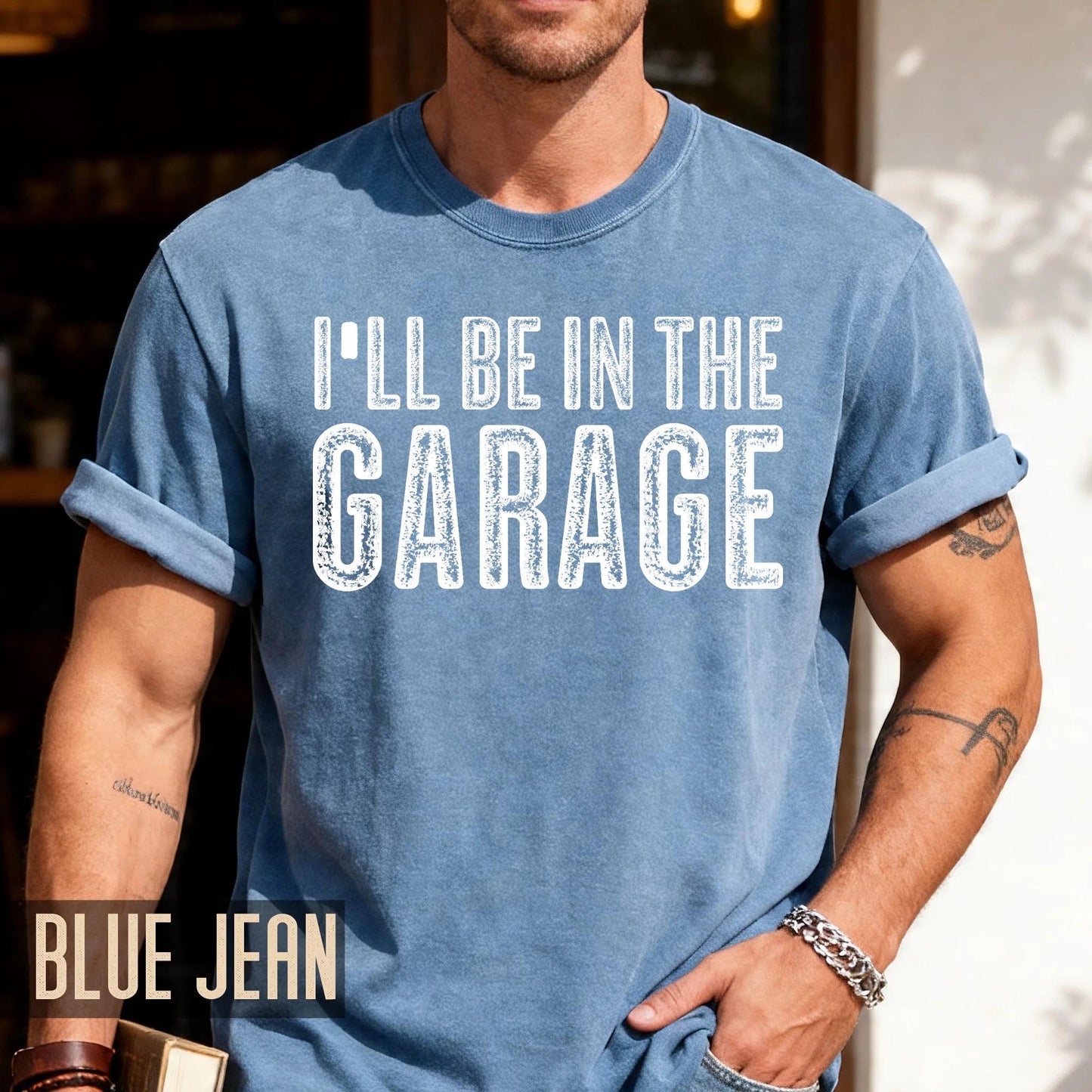 Funny Garage T-Shirt: Mechanic Dad Gift