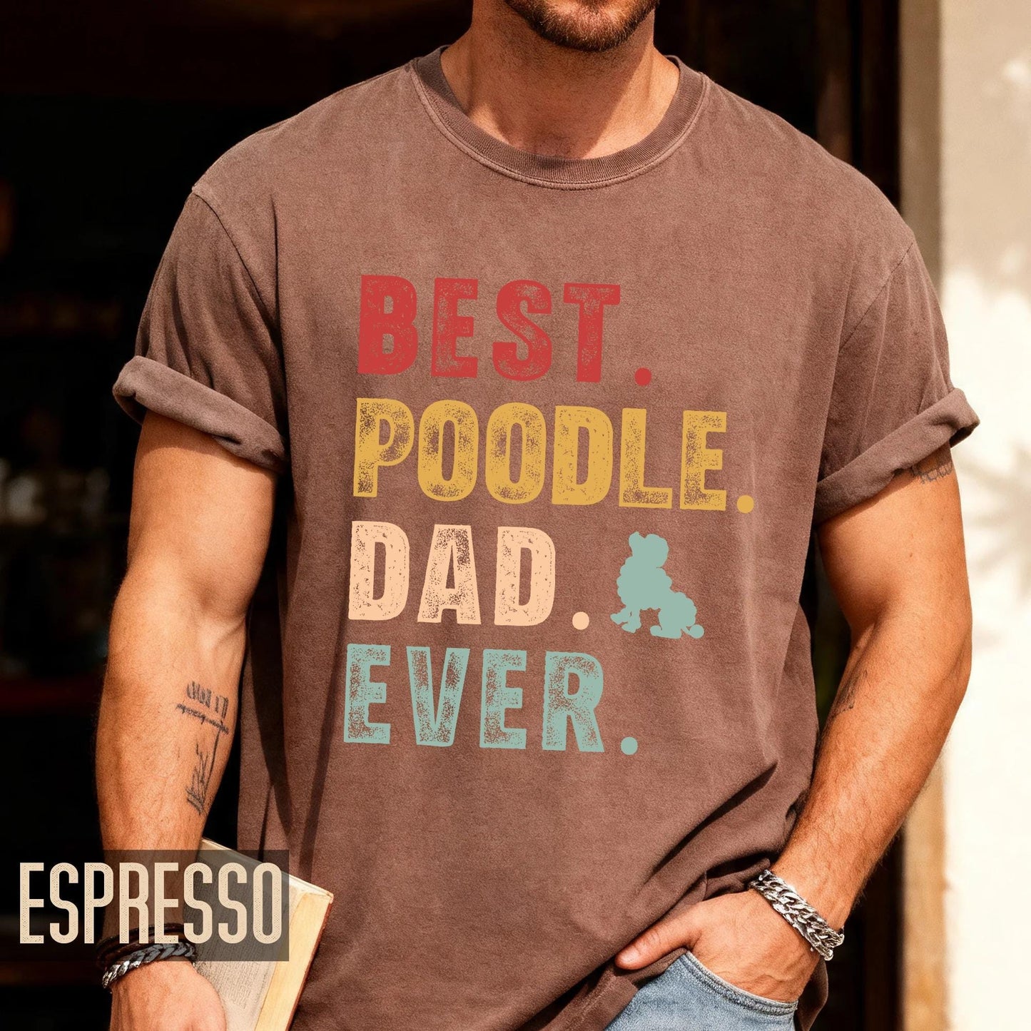 Poodle Dad T-Shirt - Comfort Colors Dog Owner Tee