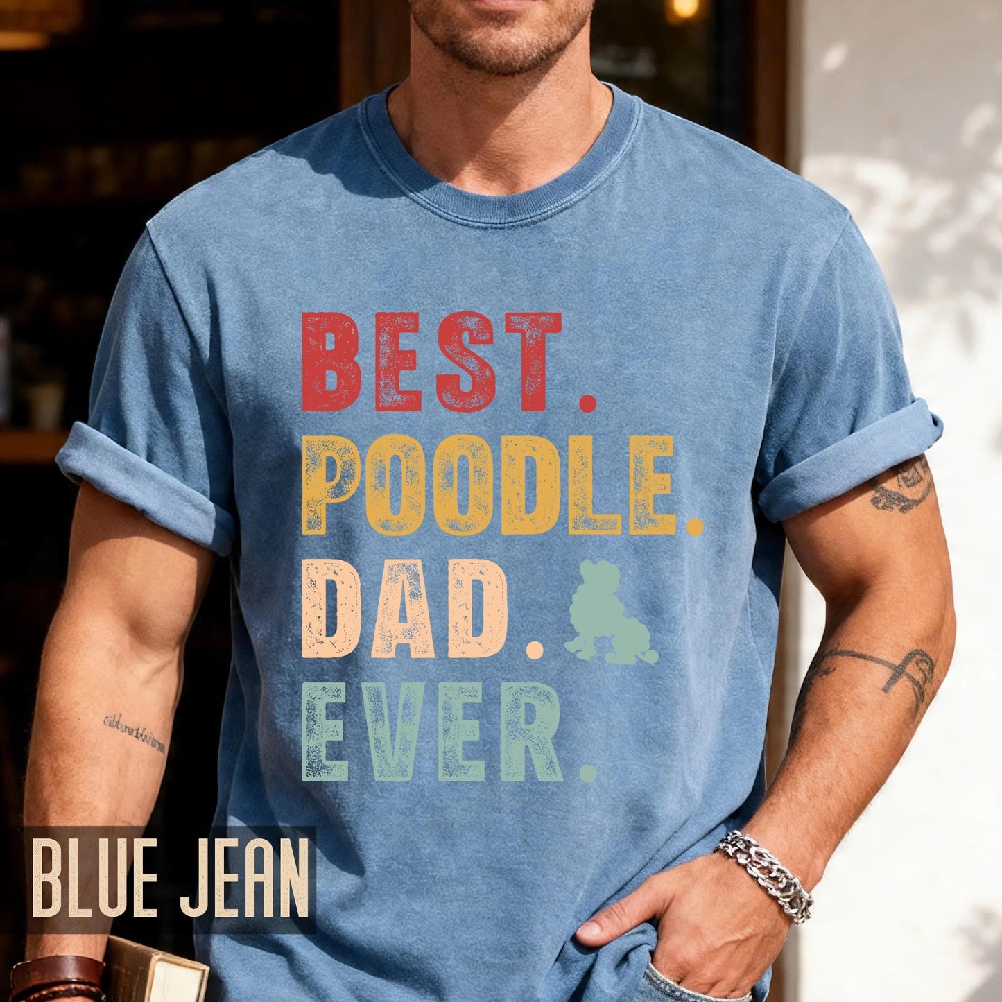 Poodle Dad T-Shirt - Comfort Colors Dog Owner Tee