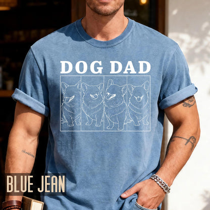 Custom Dog Dad Photo Shirt: Personalized Portrait Gift
