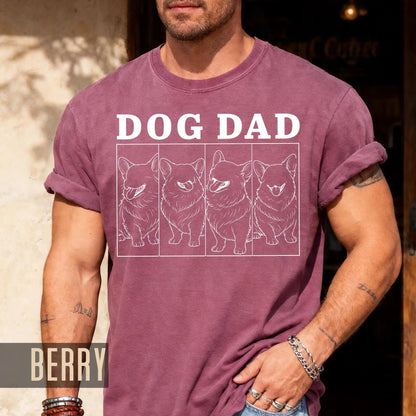Custom Dog Dad Photo Shirt: Personalized Portrait Gift