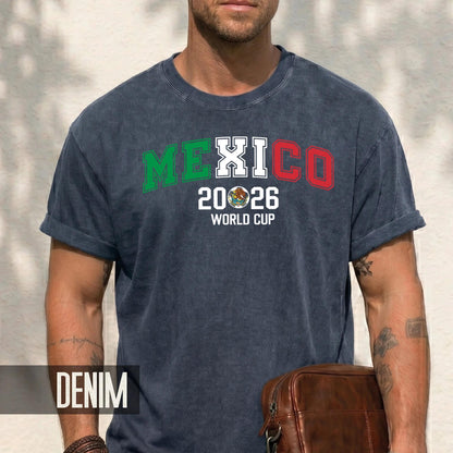 Viva Mexico Soccer Shirt, Mexican Flag Colors World Cup 2026 Tee