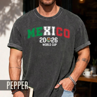 Viva Mexico Soccer Shirt, Mexican Flag Colors World Cup 2026 Tee