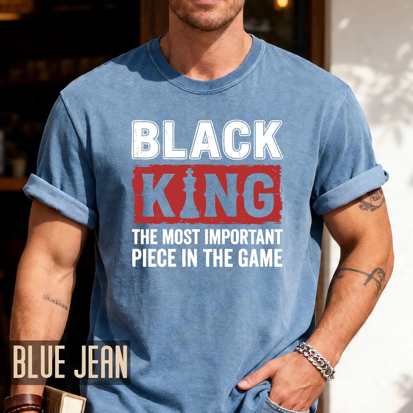 African American Men Empowerment Chess Piece Shirt, Black King The Most Important Piece In The Game