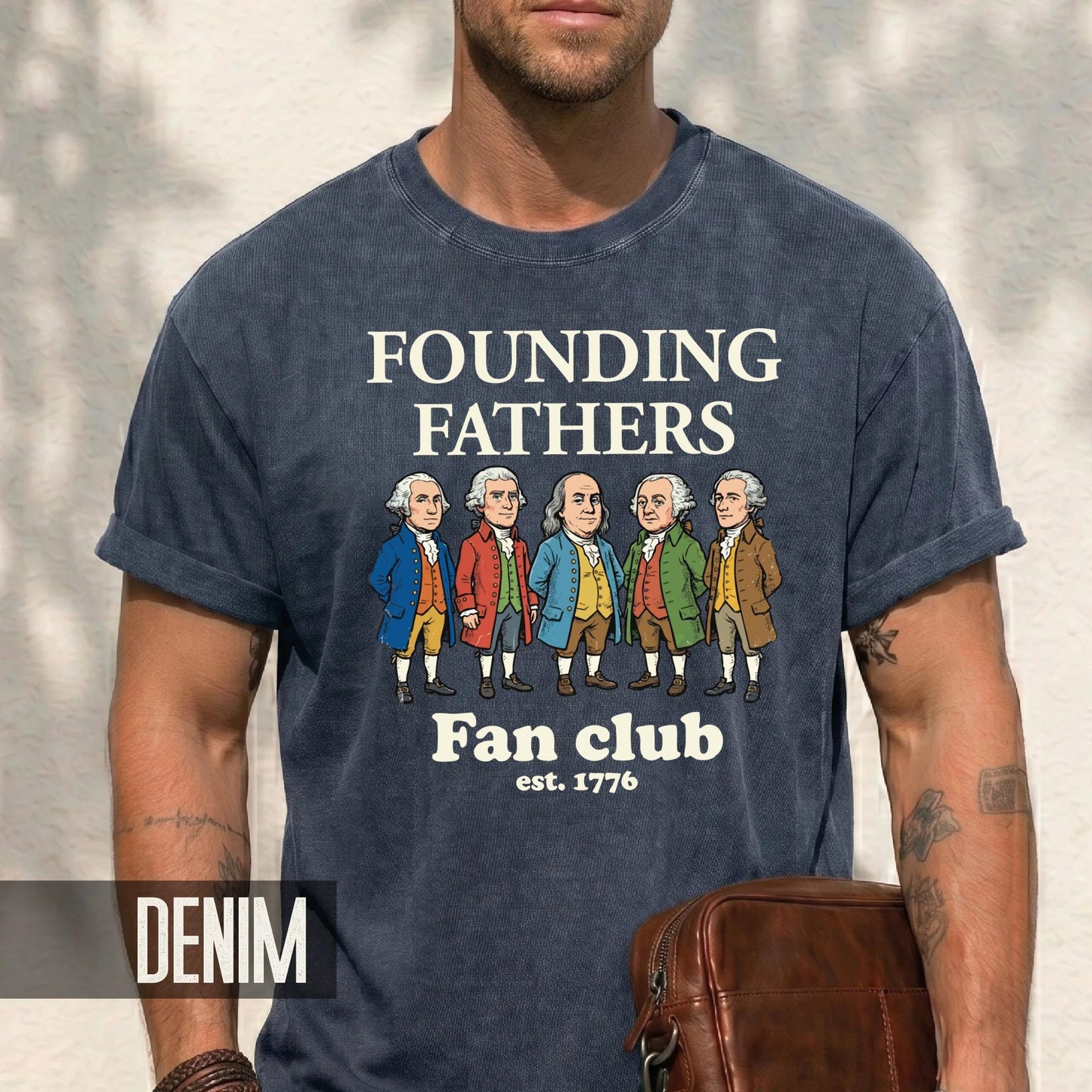 Funny Founding Fathers Fan Club Shirt, Retro American Revolution Leaders Tee