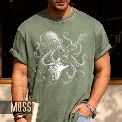 Guitarist Octopus T-Shirt: Rock and Roll Music Lover Gift