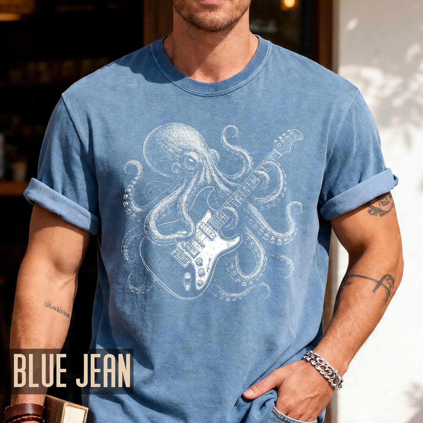 Guitarist Octopus T-Shirt: Rock and Roll Music Lover Gift