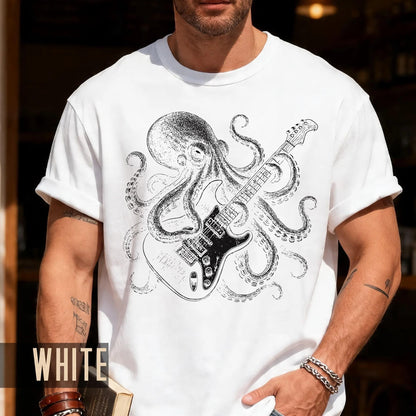 Guitarist Octopus T-Shirt: Rock and Roll Music Lover Gift
