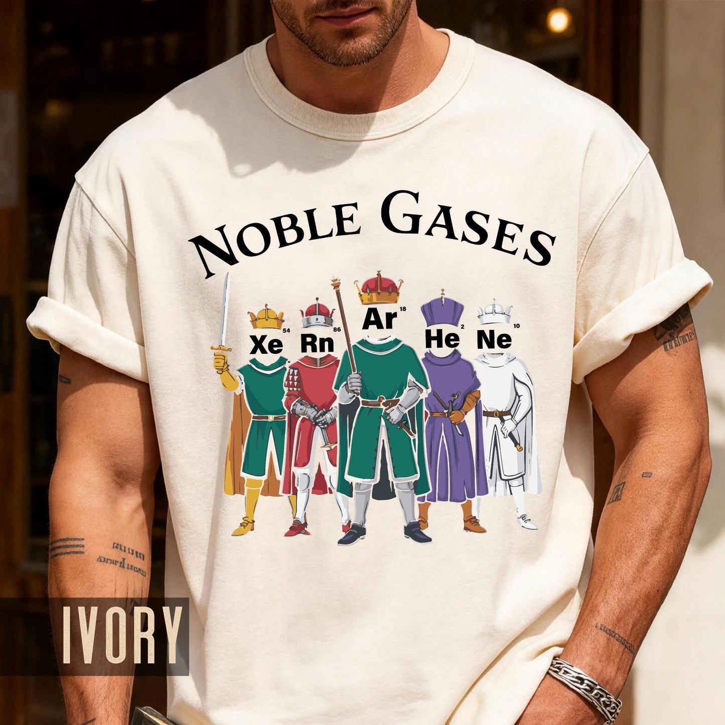 Funny Noble Gases Shirt: Science Teacher Periodic Elements