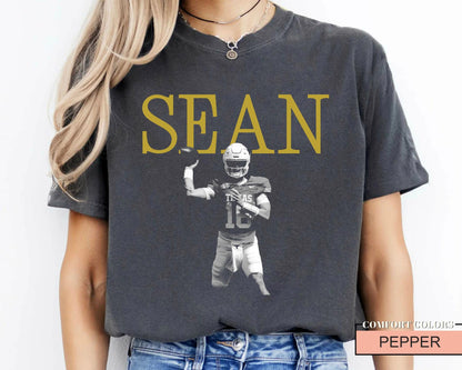 Custom Football Player Photo Shirt, Personalized Game Day Football Mom Tee